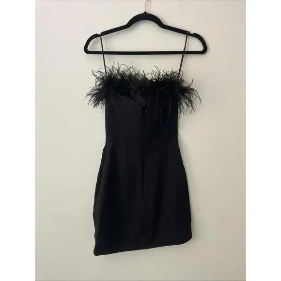 Revolvve Ima Dress SAU LEE black mini  size 00 NWT  $575 msrp - Picture 6 of 8